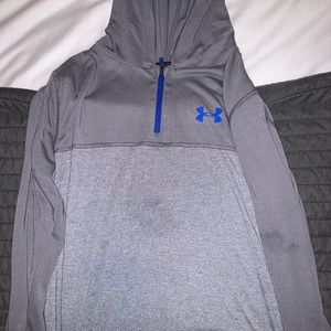 two boys large half zip sweatshirts